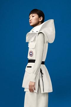 Chamarras Canada Goose Mujer México - Chaka Chalecos Blancos ZD6403257